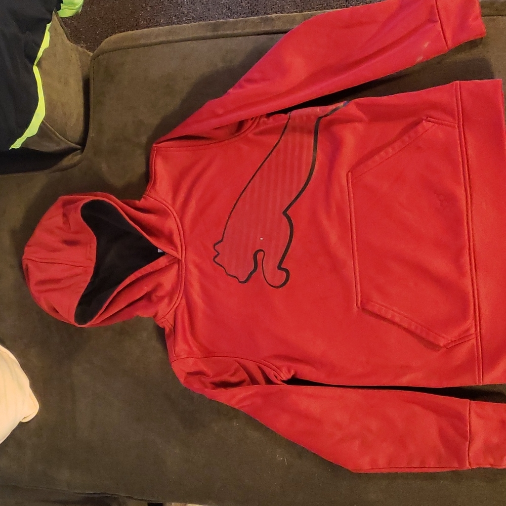 Puma red boy's hoodie size M (10-12)
